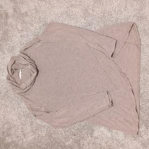 Magnolia Grace Stitch Fix Paedia Tulip Hem Cowl Neck tan top size medium